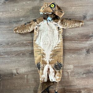 Jurassic Park Kids Dinosaur Costume - Brown